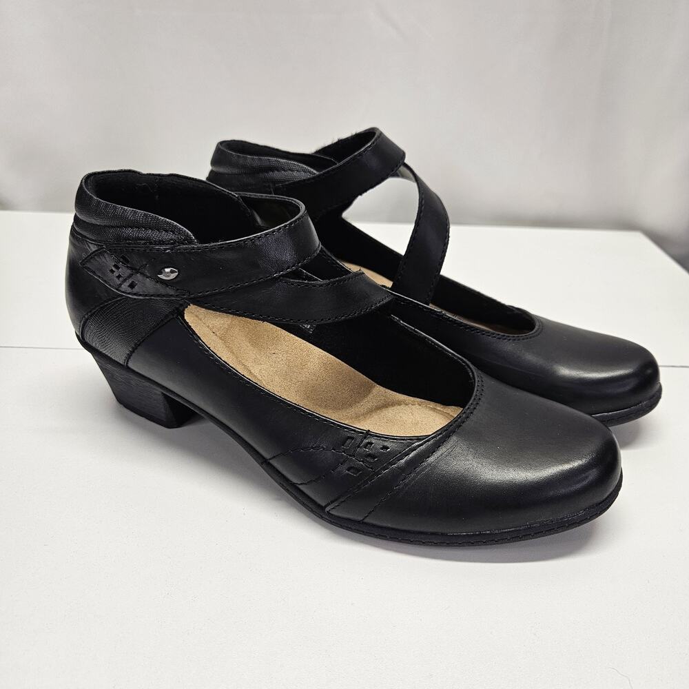 Earth Origins Marietta Mackenzie Ankle Strap Heels Mary Janes Black Size 11M
